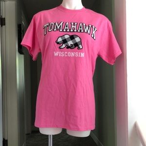 Embroidered Tee Tomahawk Wisconsin